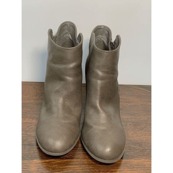 Michael Shannon Womens Side Zip High Heeled Ankle Boots Gray Size 9 - Picture 6 of 15